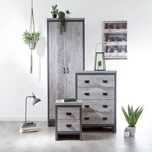 Boston 3 Piece Bedroom Set, Grey