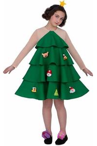 Costume for Children My Other Me Green Christmas Tree M 5-6 Years