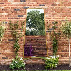 Coartans Abstract Curved Indoor Outdoor Full Length Wall Mirror