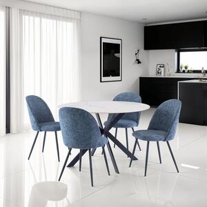 Talia 4 Seater Round 4 Seater Dining Table, Sintered Stone