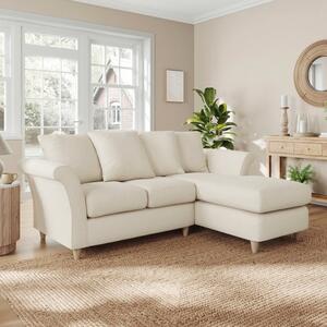 Dixie Corner Chaise Sofa, Soft Texture Fabric