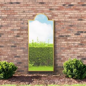 Zenestra Modern Crown Arched Indoor Outdoor Full Length Wall Mirror
