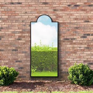 Zenestra Modern Crown Arched Indoor Outdoor Full Length Wall Mirror