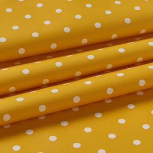 By the Metre Dotty Ochre PVC