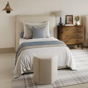 Sunday Pillow Back Bed Frame, Linen