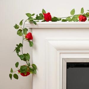 Artificial Rose & Bud Garland