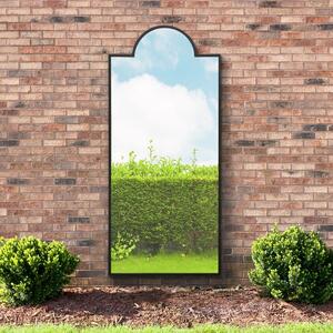 Zenestra Modern Crown Arched Indoor Outdoor Full Length Wall Mirror