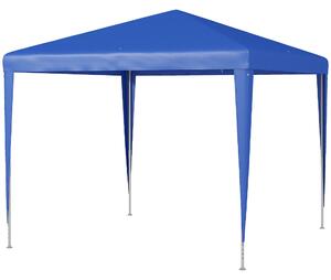 Outsunny Garden Gazebo, 2.7m x 2.7m Marquee with Party Tent Wedding Canopy, Blue