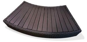 Canadian Spa Rattan Curved Step for Round Spa