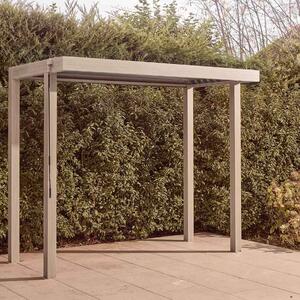 Selma Aluminium Garden BBQ Gazebo 3m x 1.5m In Birch Effect