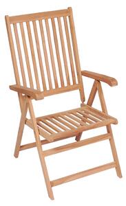 Reclining Garden Chairs 6 pcs Solid Teak Wood