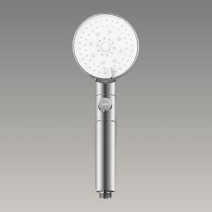 Showery® 5 Mode High Pressure Shower Head - Chrome/Silver, With Stop Button / Chrome