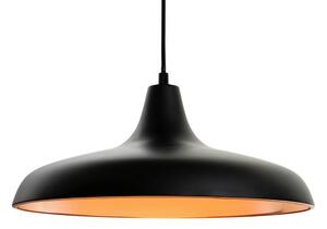 Firstlight 4854BL Curtis One Light Ceiling Pendant Light In Matt Black With Copper Inside