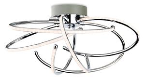 Firstlight 4851CH Caprice LED Flush Ceiling Light In Chrome With Curved Arms