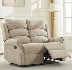 Rosenberg Fabric Recliner 2 Seater Sofa - Rabbit