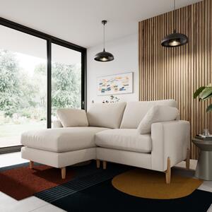 Apollo Soft Texture Corner Chaise Sofa Soft Texture Natural