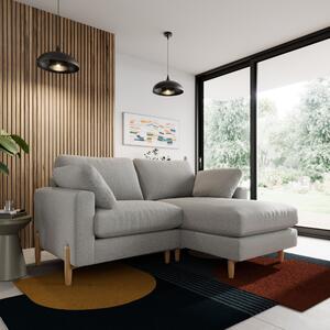 Apollo Soft Texture Corner Chaise Sofa Soft Texture Grey