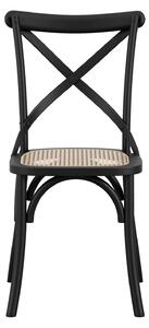 Fitzroy Cane Set of 2 Dining Chairs Black