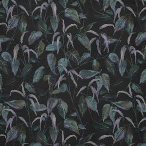 Linda Barker Octavias Tangle Velvet Curtain Fabric Dark Clematis