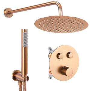 Built-in shower set Rea LUNGO COPPER BRUSH BOX