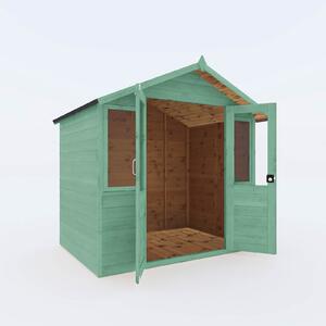Country Living Flintham 7 x 5ft Traditional Summerhouse Painted + Installation - Aurora Green