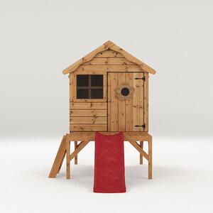 Mercia 7 x 9'4ft Snug Wooden Playhouse Tower and Slide