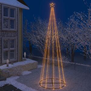 Christmas Cone Tree Warm White 732 LEDs 160x500 cm