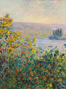 Fine Art Print Flower Beds in Vétheuil (1881), Claude Monet