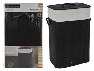 Bathroom Solutions Foldable Laundry Basket Black