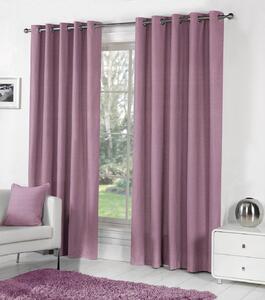 Fusion Sorbonne Ready Made Eyelet Curtains Heather