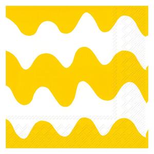 Marimekko Lokki napkin 33x33 cm 20-pack Light yellow