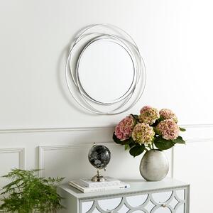 Zen Luxe Round Indoor Outdoor Wall Mirror Silver