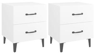 Bedside Cabinets 2pcs White 40x35x47.5 cm