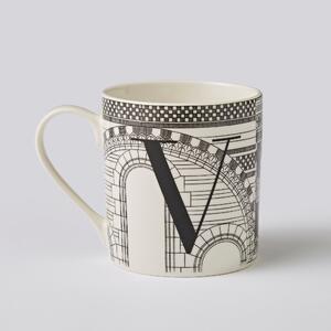 Personalised Waterhouse Monogram Mug Black/White