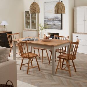 Clifford Extendable Dining Table with 4 Loxwood Chairs Loxwood Oak