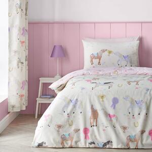 Catherine Lansfield Happy Horses Childrens Bedding Cream