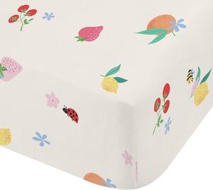 Catherine Lansfield Fruity Friends Bed Linen Fitted Sheet Bright