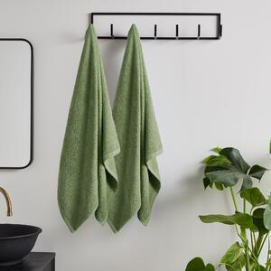 Catherine Lansfield Quick Dry Two Bath Sheet Towels Sage
