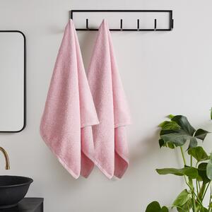 Catherine Lansfield Quick Dry Two Bath Sheet Towels Pink