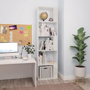 Book Cabinet/Room Divider High Gloss White 45x24x159 cm Engineered Wood