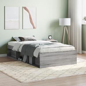 Bed Frame Grey Sonoma 90x190 cm