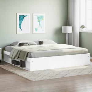 Bed Frame White 200x200 cm