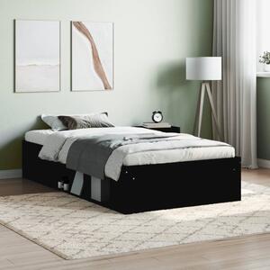 Bed Frame Black 90x190 cm