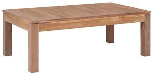 Coffee Table Solid Teak Wood with Natural Finish 110x60x40 cm