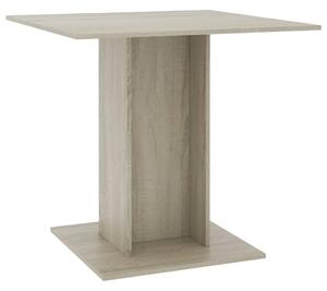 Dining Table Sonoma Oak 80x80x75 cm Engineered Wood