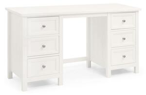 Maine 6 Drawer Dressing Table, White