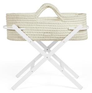 Ickle Bubba Nova Moses Basket & White Stand