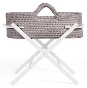 Ickle Bubba Nova Moses Basket & White Stand