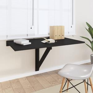 Folding Wall Table Black 100x60x56 cm Engineered Wood