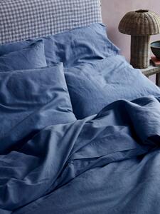 Blueberry Linen Blend Pillowcases (Pair) | Square | Piglet in Bed